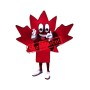 Happy Lightweight Maple Leaf Mascot Costume
