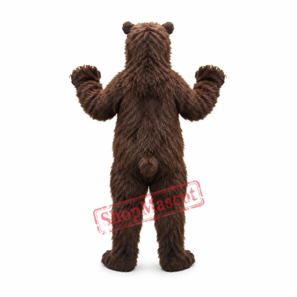 Superb Realistic Brown Bear Mascot Costume Superb Realistic Brown Bear Mascot Costume