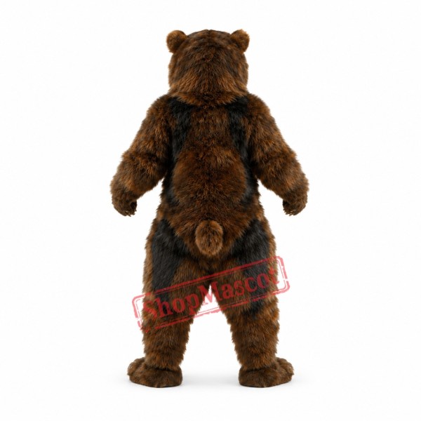 Realistic Brown Bear Mascot Costume