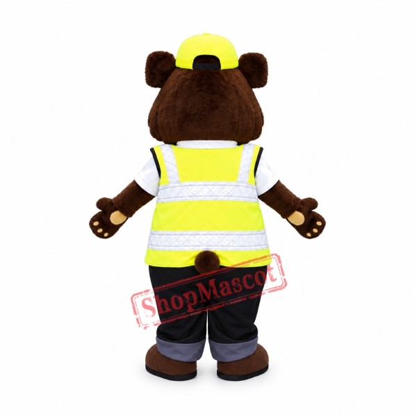 Traffic Police Bear Mascot Costume Traffic Police Bear Mascot Costume