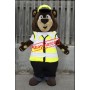 Traffic Police Bear Mascot Costume