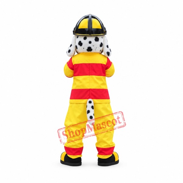 Superb Fire Dog Mascot Costume Superb Fire Dog Mascot Costume