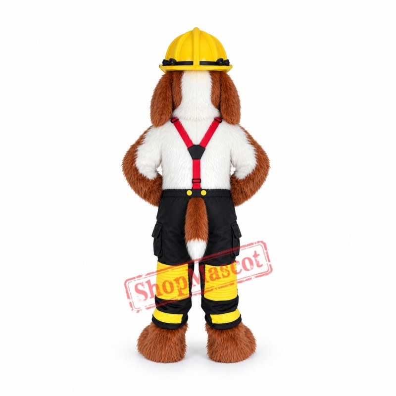 Lovely Fire Dog Mascot Costume Lovely Fire Dog Mascot Costume