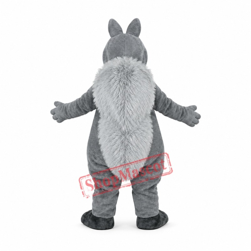 Lovely Realistic Grey Squirrel Mascot Costume