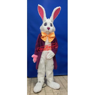 Superb Lightweight White Easter Bunny Mascot Costume