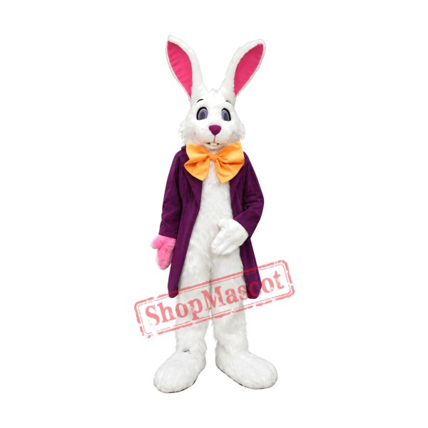 Superb Lightweight White Easter Bunny Mascot Costume