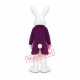 Superb Lightweight White Easter Bunny Mascot Costume Superb Lightweight White Easter Bunny Mascot Costume
