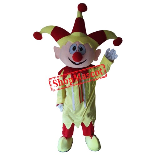 Friendly Lightweight Clown Boy Mascot Costume