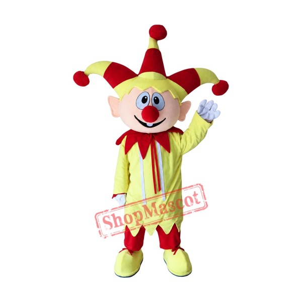 Friendly Lightweight Clown Boy Mascot Costume