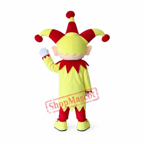 Friendly Lightweight Clown Boy Mascot Costume