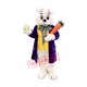 Friendly Purple Suit Lightweight Easter Bunny Mascot Costume