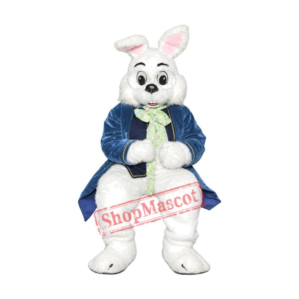 Superb Friendly Realistic Easter Bunny Mascot Costume