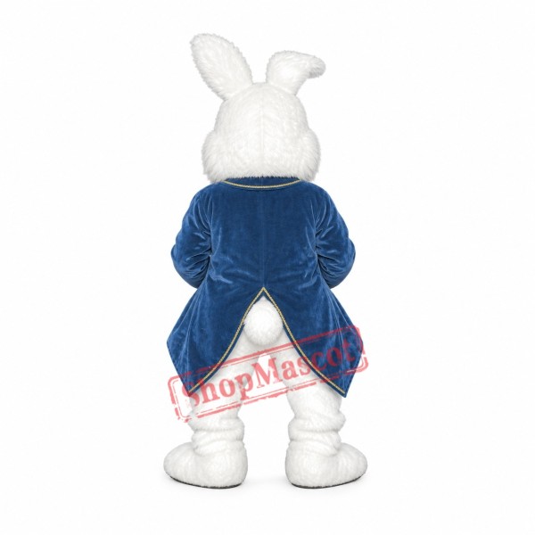 Superb Friendly Realistic Easter Bunny Mascot Costume Superb Friendly Realistic Easter Bunny Mascot Costume