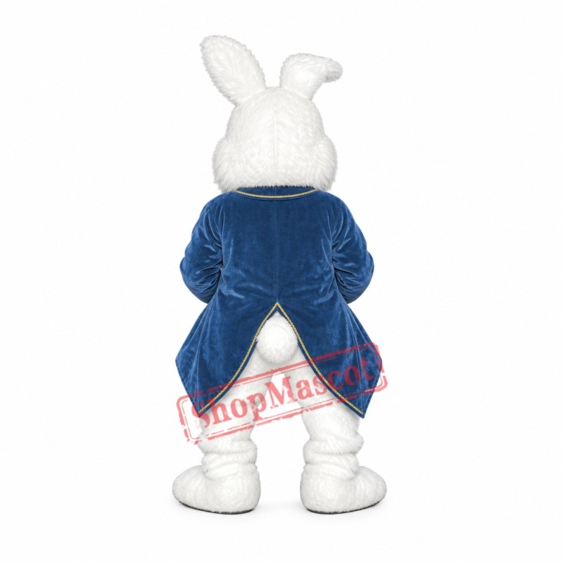 Superb Friendly Realistic Easter Bunny Mascot Costume Superb Friendly Realistic Easter Bunny Mascot Costume