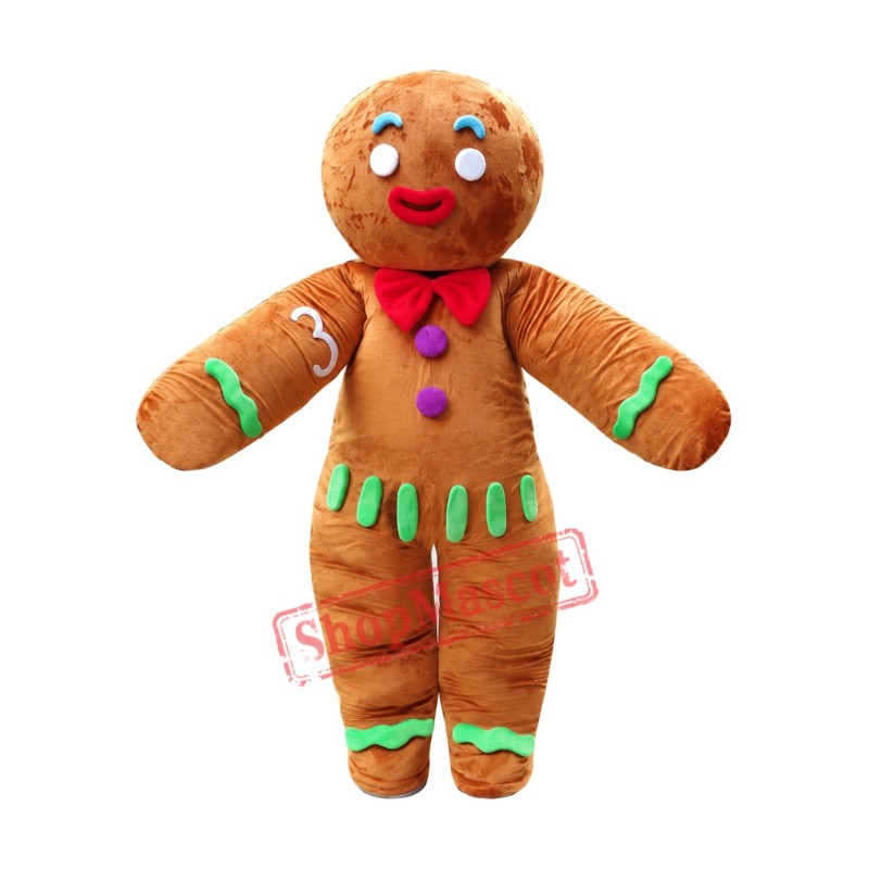 Superb Gingerbread Mascot Costume Superb Gingerbread Mascot Costume