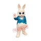 Friendly Lightweight White Bunny Mascot Costume