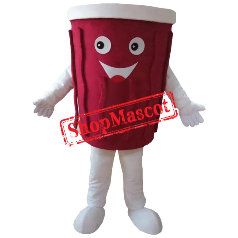 Customized Red Coffee Cup Mascot Costume
