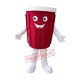 Customized Red Coffee Cup Mascot Costume