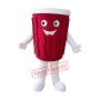 Customized Red Coffee Cup Mascot Costume