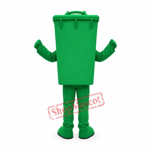 Green Recycle Trash Can Mascot Costume