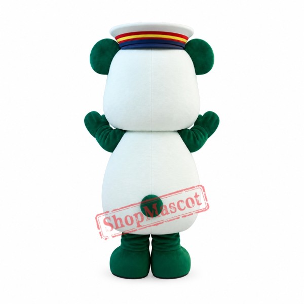 Green Lightweight Panda Mascot Costume Green Lightweight Panda Mascot Costume