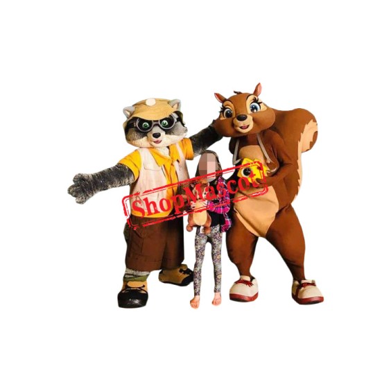 Realistic Lightweight Squirrel Mascot Costume