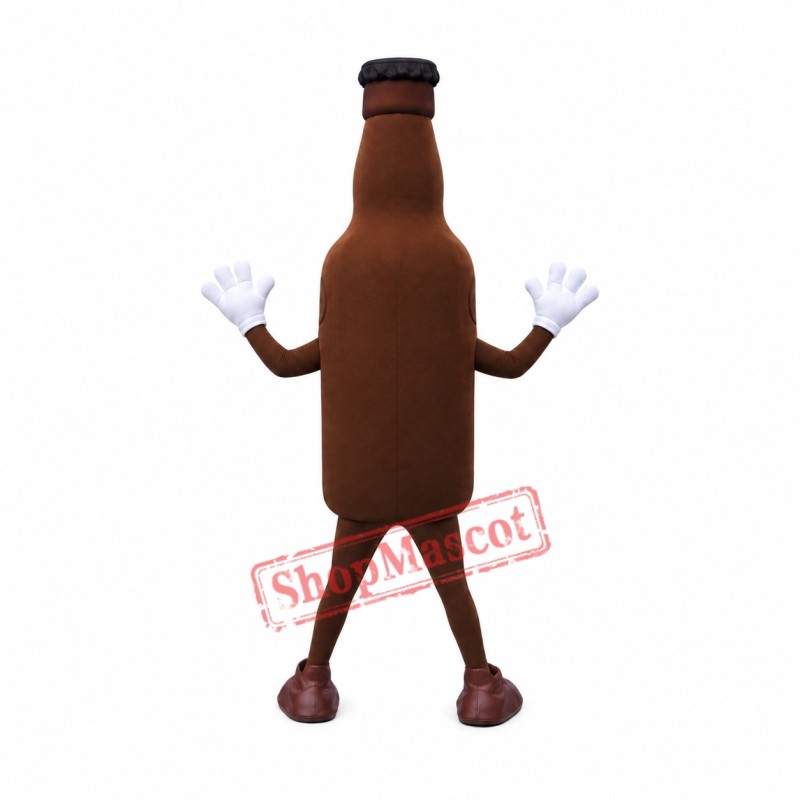 Realistic Beer Bottle Mascot Costume Realistic Beer Bottle Mascot Costume