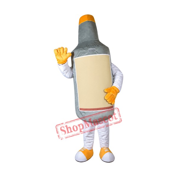White Wine Bottle Mascot Costume