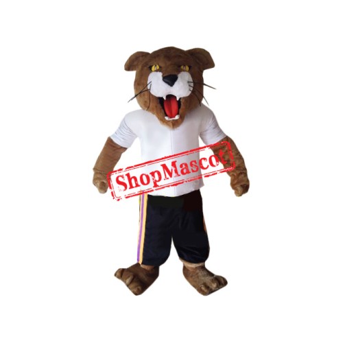 Superb Lightweight Cougar Mascot Costume