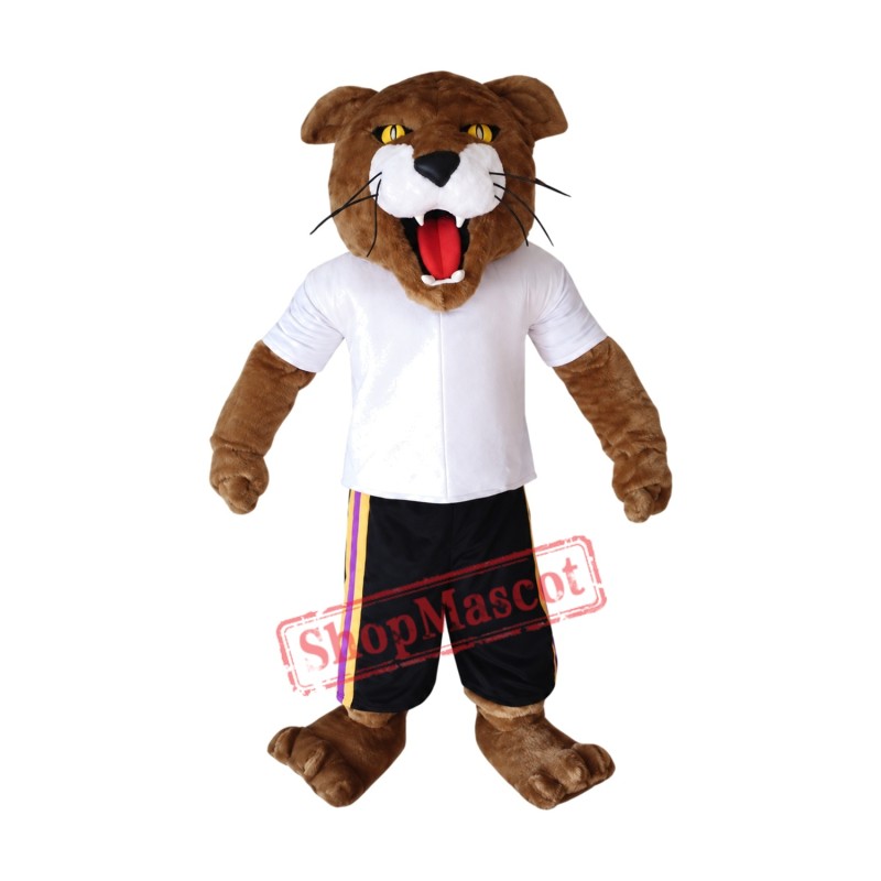 Superb Lightweight Cougar Mascot Costume Superb Lightweight Cougar Mascot Costume