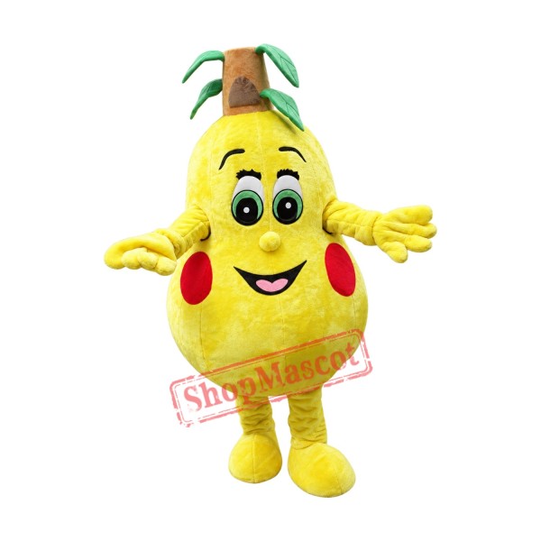 Yellow Pear Mascot Costume