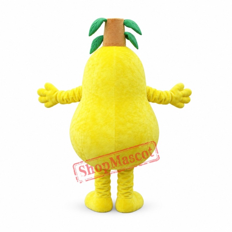 Yellow Pear Mascot Costume