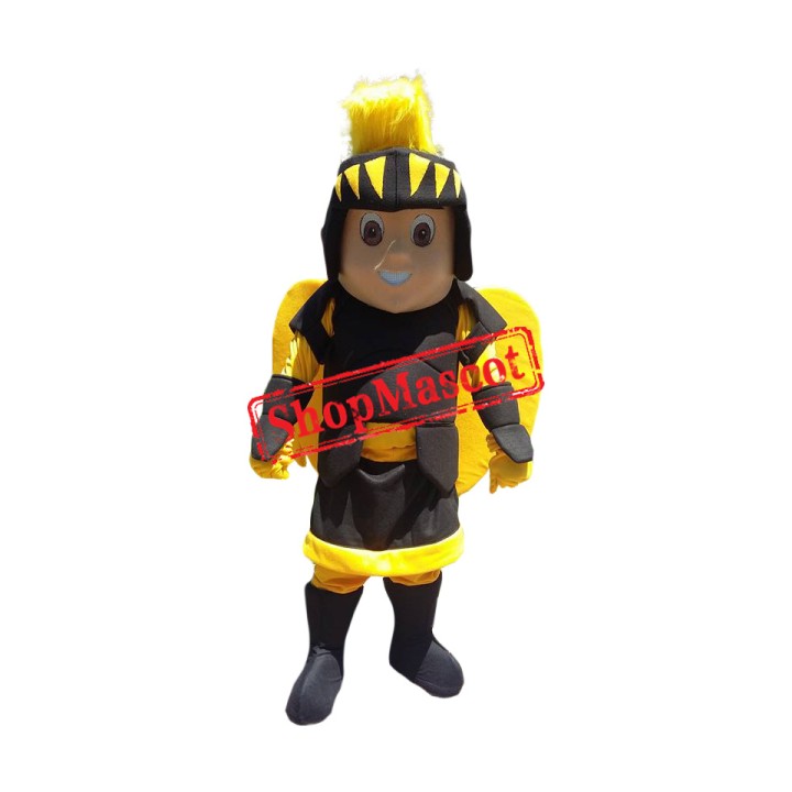 Angel Spartan Knight Mascot Costume