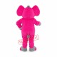 Realistic Pink Elephant Mascot Costume