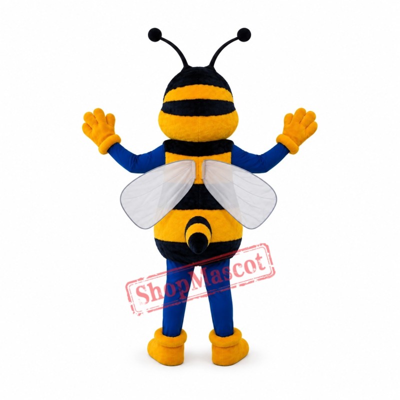 Realistic Happy Bee Mascot Costume