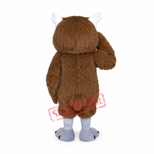 Realistic Happy Owl Mascot Costume Realistic Happy Owl Mascot Costume