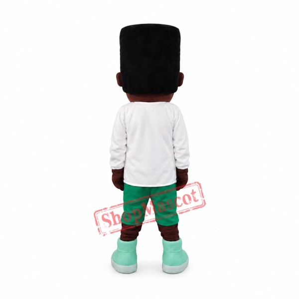 Happy African American Mascot Costume Happy African American Mascot Costume