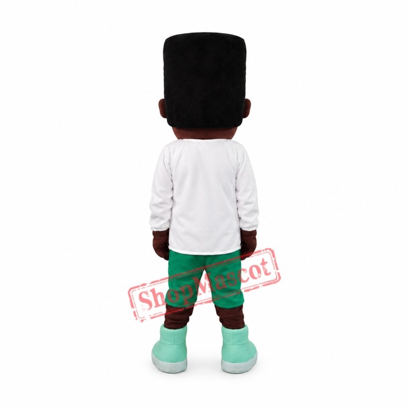 Happy African American Mascot Costume Happy African American Mascot Costume