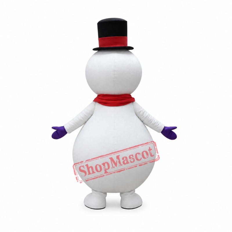 Realistic Lightweight Snowman Mascot Costume