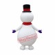 Realistic Lightweight Snowman Mascot Costume