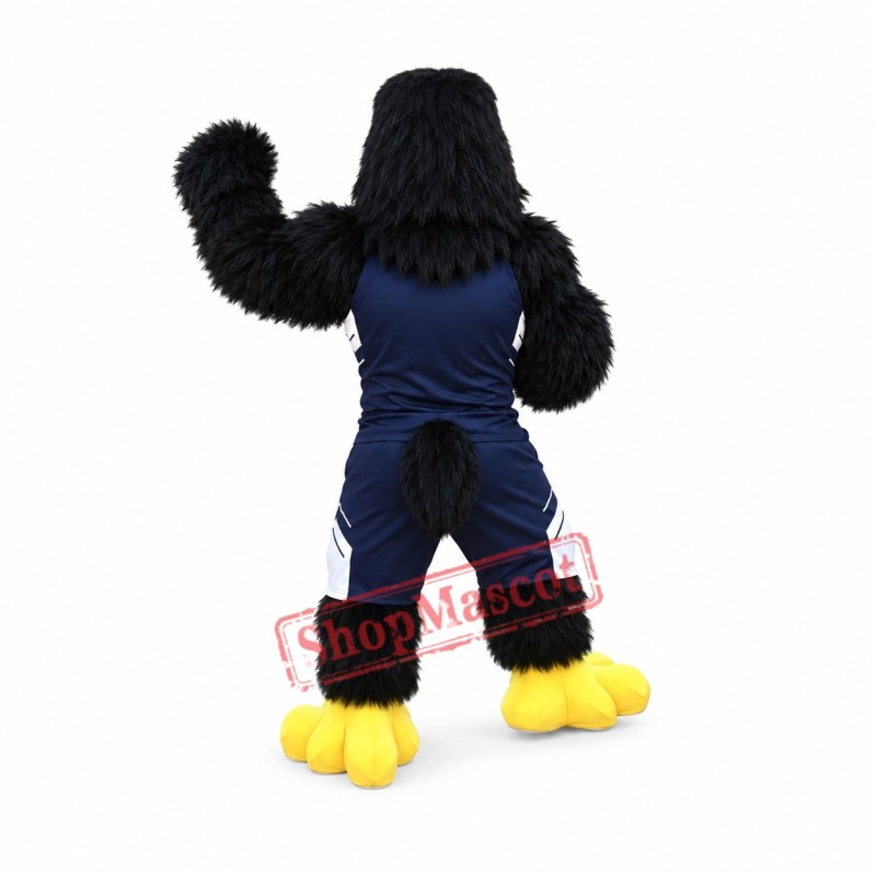 Sport Black Eagle Mascot Costume Sport Black Eagle Mascot Costume