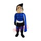 Blue Muscular Hero Mascot Costume Blue Muscular Hero Mascot Costume