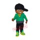 Black Hat Boy Mascot Costume Black Hat Boy Mascot Costume