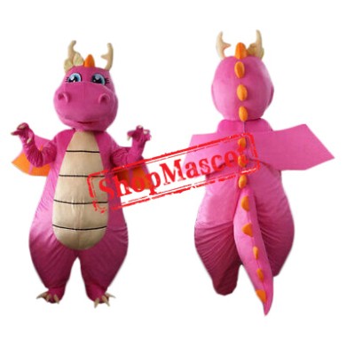 Affordable Pink Dragon Mascot Costume