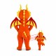 Fiery Dragon Mascot Costume
