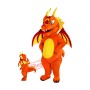 Fiery Dragon Mascot Costume