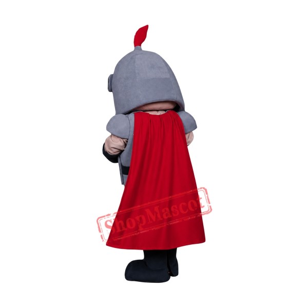 Friendly Knight Boy Mascot Costume Friendly Knight Boy Mascot Costume
