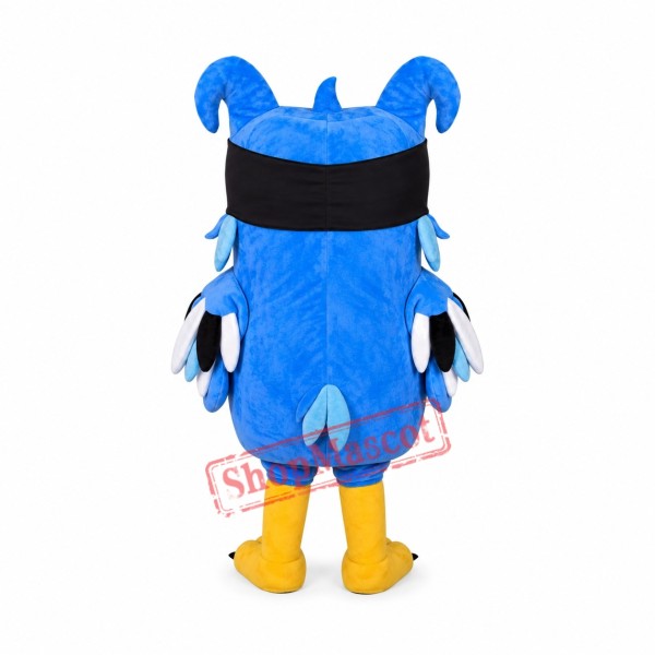 Affordable Blue Owl Mascot Costume Affordable Blue Owl Mascot Costume
