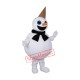 Friendly Realistic Snowman Mascot Costume Friendly Realistic Snowman Mascot Costume