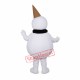 Friendly Realistic Snowman Mascot Costume Friendly Realistic Snowman Mascot Costume